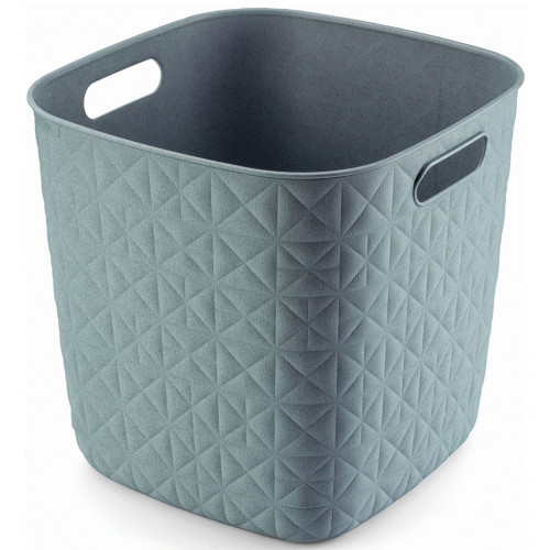 CURVER SOFTEX 15L Panier de rangement 27,9 x 27,9 x 26,9 cm, bleu 00573-Z69