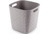 CURVER SOFTEX 15L Panier de rangement 27,9 x 27,9 x 26,9 cm, gris 00573-Z70