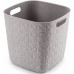 CURVER SOFTEX 15L Panier de rangement 27,9 x 27,9 x 26,9 cm, gris 00573-Z70