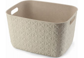 CURVER SOFTEX L 19L Panier de rangement 37,9 x 29,2 x 22,1 cm, beige 00574-Z67