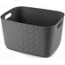 CURVER SOFTEX L 19L Panier de rangement 37,9 x 29,2 x 22,1 cm, gris foncé 00574-Z68