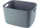 CURVER SOFTEX L 19L Panier de rangement 37,9 x 29,2 x 22,1 cm, bleu 00574-Z69