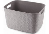 CURVER SOFTEX L 19L Panier de rangement 37,9 x 29,2 x 22,1 cm, gris 00574-Z70