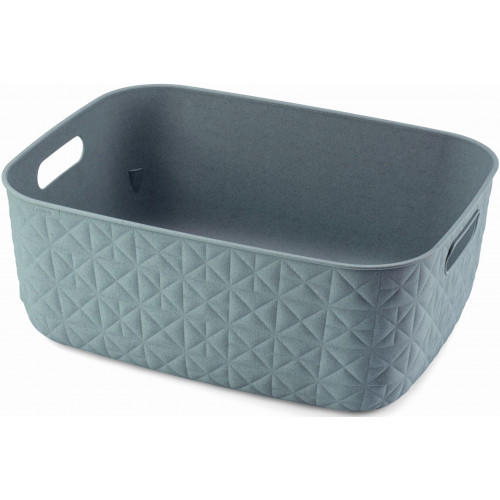 CURVER SOFTEX M 12,5L Panier de rangement 37,9 x 29,2 x 14,3 cm, bleu 00575-Z69