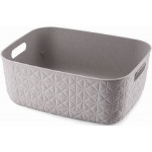 CURVER SOFTEX M 12,5L Panier de rangement 37,9 x 29,2 x 14,3 cm, gris 00575-Z70