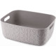 CURVER SOFTEX M 12,5L Panier de rangement 37,9 x 29,2 x 14,3 cm, gris 00575-Z70