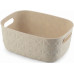 CURVER SOFTEX S 4L Panier de rangement 26,4 x 19,4 x 11,1 cm, beige 00576-Z67