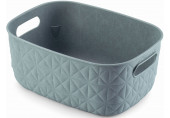 CURVER SOFTEX S 4L Panier de rangement 26,4 x 19,4 x 11,1 cm, bleu 00576-Z69