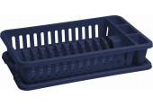 CURVER Egouttoir + plateau, 26,5 x 42 x 8,8 cm, bleu foncé 13402-X19