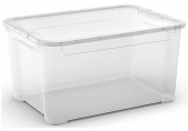 CURVER T BOX L Boîte de rangement 39 x 55,5 x 28,5 cm transparent 00698-001