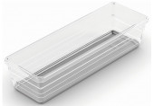 KIS SISTEMO 3 Organizer pour tiroir 22,5 x 7,5 x 5 cm transparent/gris 10012-A94