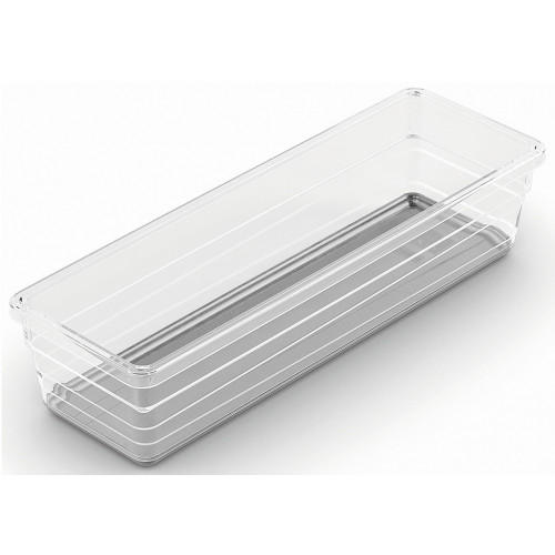 KIS SISTEMO 3 Organizer pour tiroir 22,5 x 7,5 x 5 cm transparent/gris 10012-A94