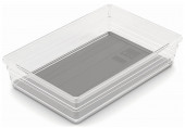 KIS SISTEMO 7 Organizer pour tiroir 22,5 x 15,5 x 5 cm transparent/gris 10016-A94