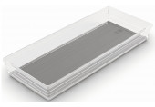 KIS SISTEMO 8 Organizer pour tiroir 37,5 x 15 x 5 cm transparent/gris 10017-A94