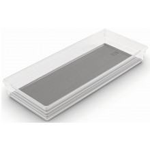 KIS SISTEMO 8 Organizer pour tiroir 37,5 x 15 x 5 cm transparent/gris 10017-A94