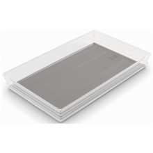 KIS SISTEMO 9 Organizer pour tiroir 39 x 24 x 5 cm transparent/gris 10018-A94