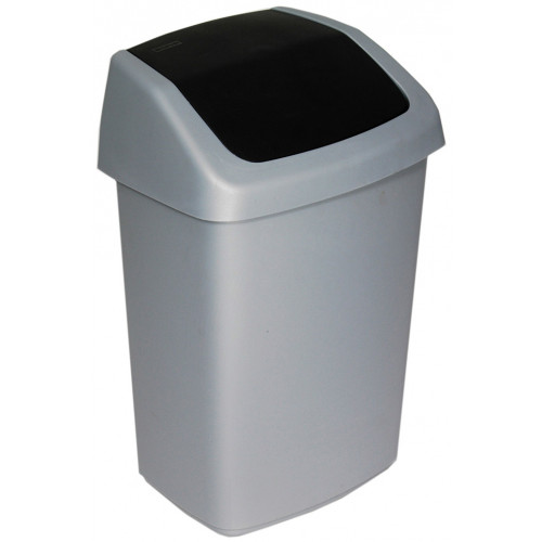 CURVER SWING BIN 10L Poubelle 24,6 x 19,8 x 37,3 cm gris 03984-373