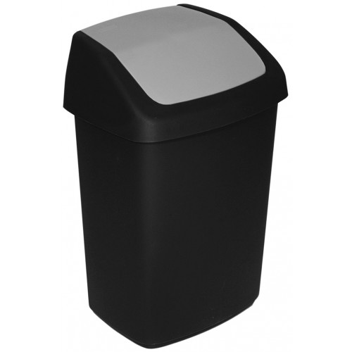 CURVER SWING BIN 10L Poubelle 24,6 x 19,8 x 37,3 cm noir 03984-Y09