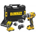 DeWALT DCD703L2T Perceuse sans fil multi-tetes (57 Nm/12V/2x3,0Ah) Tstak