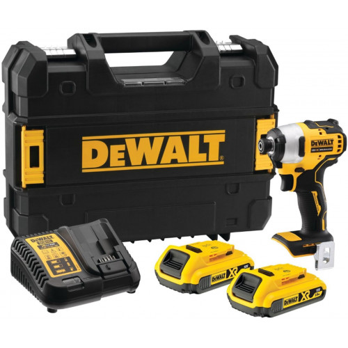 DeWALT DCF809D2T Visseuse a percussion sans fil 1/4" (190Nm/18V/2x2,0Ah) Tstak