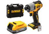 DeWALT DCF840E1T Visseuse a chocs 1/4" (192Nm/18V/1x1,7Ah PowerStack) Tstak