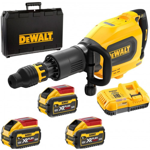 DeWALT DCH911X3 Marteau de démolition SDS-Max FlexVolt (27J/54V/3x9,0Ah) coffret