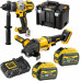 DeWALT DCK2016T2T Combo set 2 DCD999 + DCG418 + (18V/2x6.0Ah/Chargeur DCB115) T-stak box