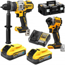 DeWALT DCK2052H2T Set (DCD999+DCF850+DCB115+2x5,0Ah PowerStack) Tstak