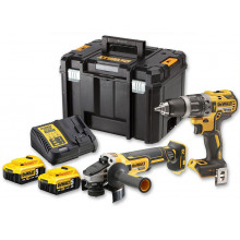 DeWALT DCK2080P2T Kombo pack DCD796 + DCG405 +18V 2x5,0Ah + DCB115 + TSTAK