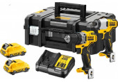 DeWALT DCK2110L2T Kit DCD701 + DCF801 (12V/2 x 3,0 Ah) Tstak