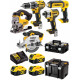 DeWALT DCK551P3T Pack DCD796+DCF887+DCS391+DCS331+DCL050 (18V/3x5,0Ah)2xTstak