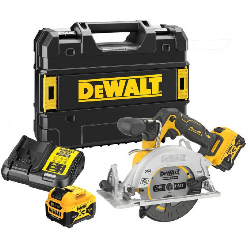 DeWALT DCS512P2 Scie circulaire 140mm XR (12V/2x5,0Ah) Tstak