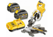 DeWALT DCS777T2 Scie a onglets radiale XR FlexVolt (216mm/54V/2x6,0Ah)