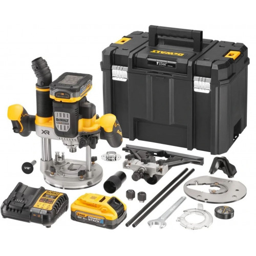 DeWALT DCW620H2 Routeur sans fil (12mm/18V/2x5,0Ah) Tstak