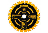 DeWALT DT10300 Lame de scie circulaire 165 x 20 mm 24T ATB 5°