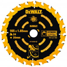 DeWALT DT10300 Lame de scie circulaire 165 x 20 mm 24T ATB 5°