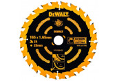 DeWALT DT10624-QZ Lame de scie circulaire sans fil Extreme, 165x20mm, 24 dents