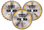 DeWALT DT1964 Set de 3 lames de scie circulaire, stationnaire