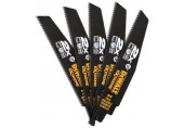 DeWALT DT2301L Lame de scie sabre 152mm x 2.5mm (5 pieces)