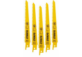 DeWALT DT2356 HCS 152 x 1,8 mm Lames de scie sabre universelles 5 Pieces