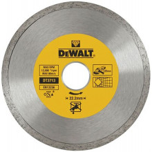 DeWALT DT3713 Lame de scie diamantée a bord fermé 125 x 22,2 mm