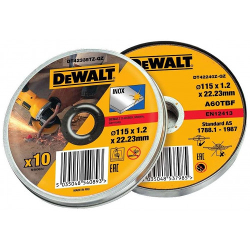 DeWALT DT42335TZ 10 x Disque a tronçonner 115 mm x 1.0 mm