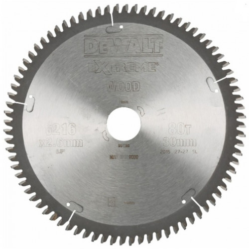 DeWALT DT4286 Lame de scie circulaire 216 x 30 mm 80WZ