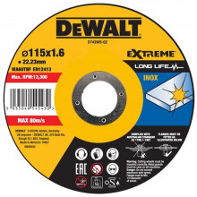 DeWALT DT43905 Disque a tronçonner pour acier inoxydable 115 x1,6mm