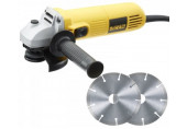 DeWALT DWE4016D2 Meuleuse d'angle (730W/115mm) + 2x disques