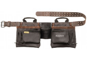 DeWALT DWST50112-1 Ceinture a outils en cuir Pro 18 poches