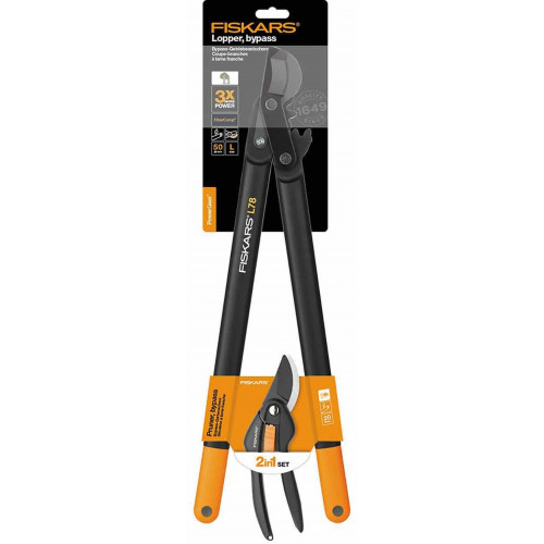 Fiskars PowerGear L78 Coupe-branches + SingleStep P26 Sécateur 1050181