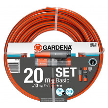 GARDENA Basic Kit tuyau 13 mm (1/2"), 20m + nécessaire de base 18970-29