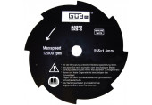 GÜDE Lame métallique 8 dents pour débroussailleuse - 255/8Z 94034