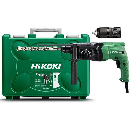 HiKOKI DH24PMHWSZ Perforateur-burineur Hikoki (SDS-plus) avec SSBF 13mm, coffret de transp